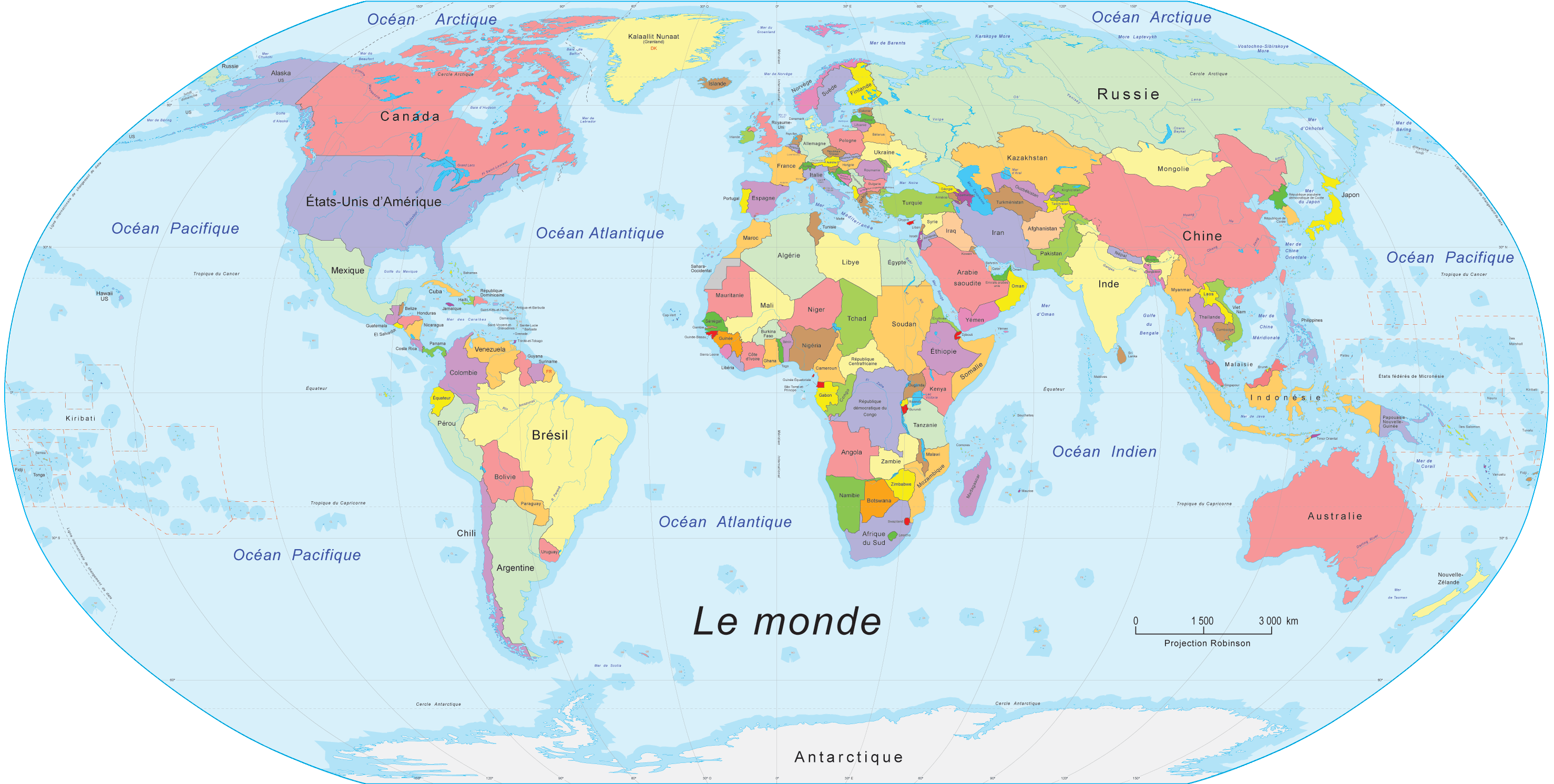 Capitales en Europe par pays avec une carte pour leurs ...